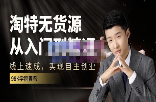 98k学院的淘特无货源线上速成课，从入门到精通，让你最小投入，最高回报-芸启轻创