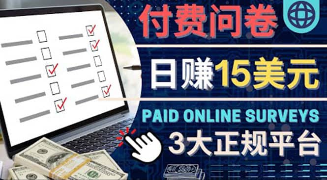 参与付费调查，利用自己的空闲时间完成问卷，适合新手的平台，日赚15美元-芸启轻创