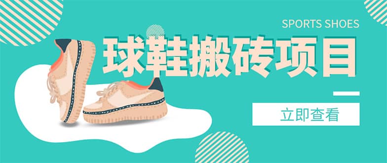 外面收费998的球鞋搬砖项目【详细教程 资源渠道】-芸启轻创