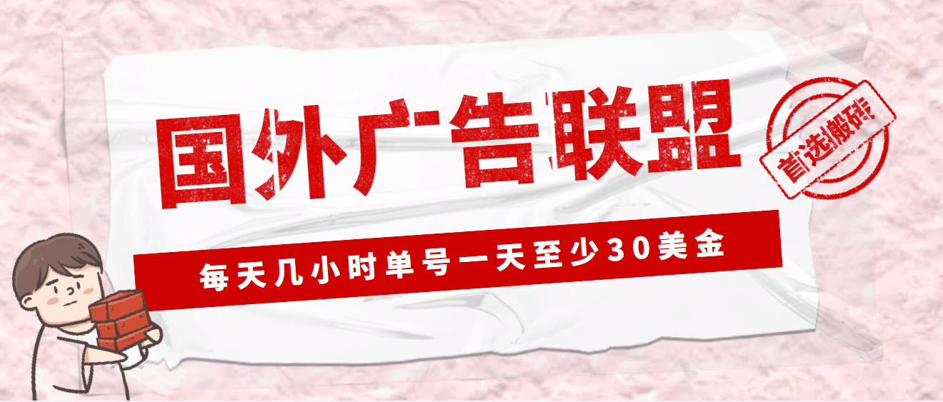 外面收费1980最新国外LEAD广告联盟搬砖项目，单号一天至少30美元(详细教程)-芸启轻创
