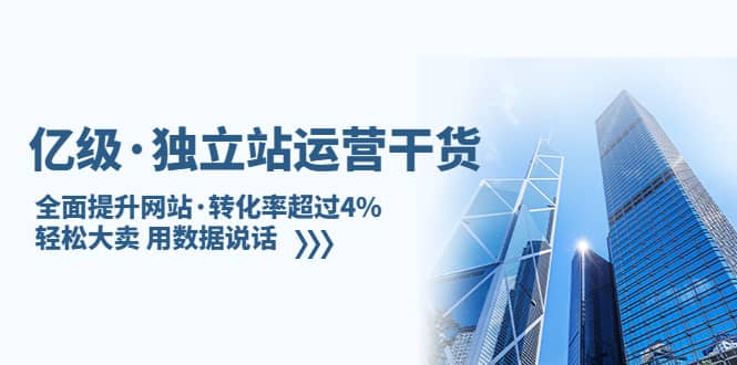 独立站运营干货：全面提升网站·转化率超过4%，轻松大卖 用数据说话-芸启轻创