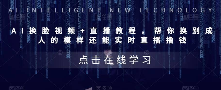 AI换脸视频 直播教程 帮你换成别人的模样还能实时直播撸钱 (教程 配套资料)-芸启轻创