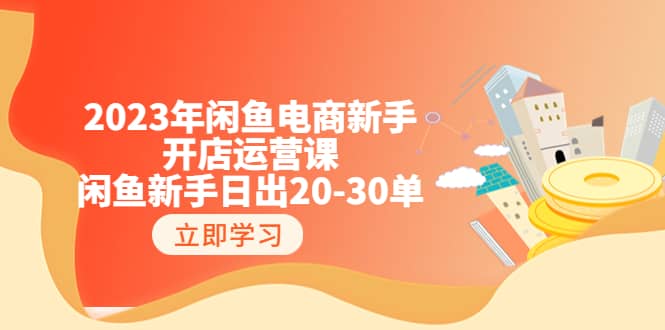 2023年闲鱼电商新手开店运营课：闲鱼新手日出20-30单（18节-实战干货）-芸启轻创