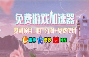 游戏加速器推广，一个月几百到几千的小项目，你看的上么？-芸启轻创