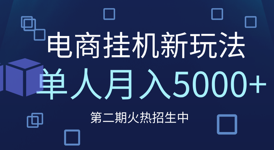 电商平台挂机新玩法，单人月入5000+攻略-芸启轻创