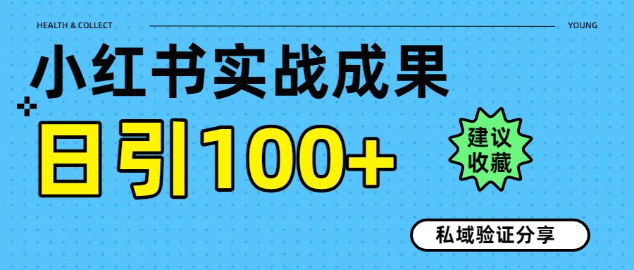 实战成果！小红书图文引流日引100+私域流量经验分享-芸启轻创