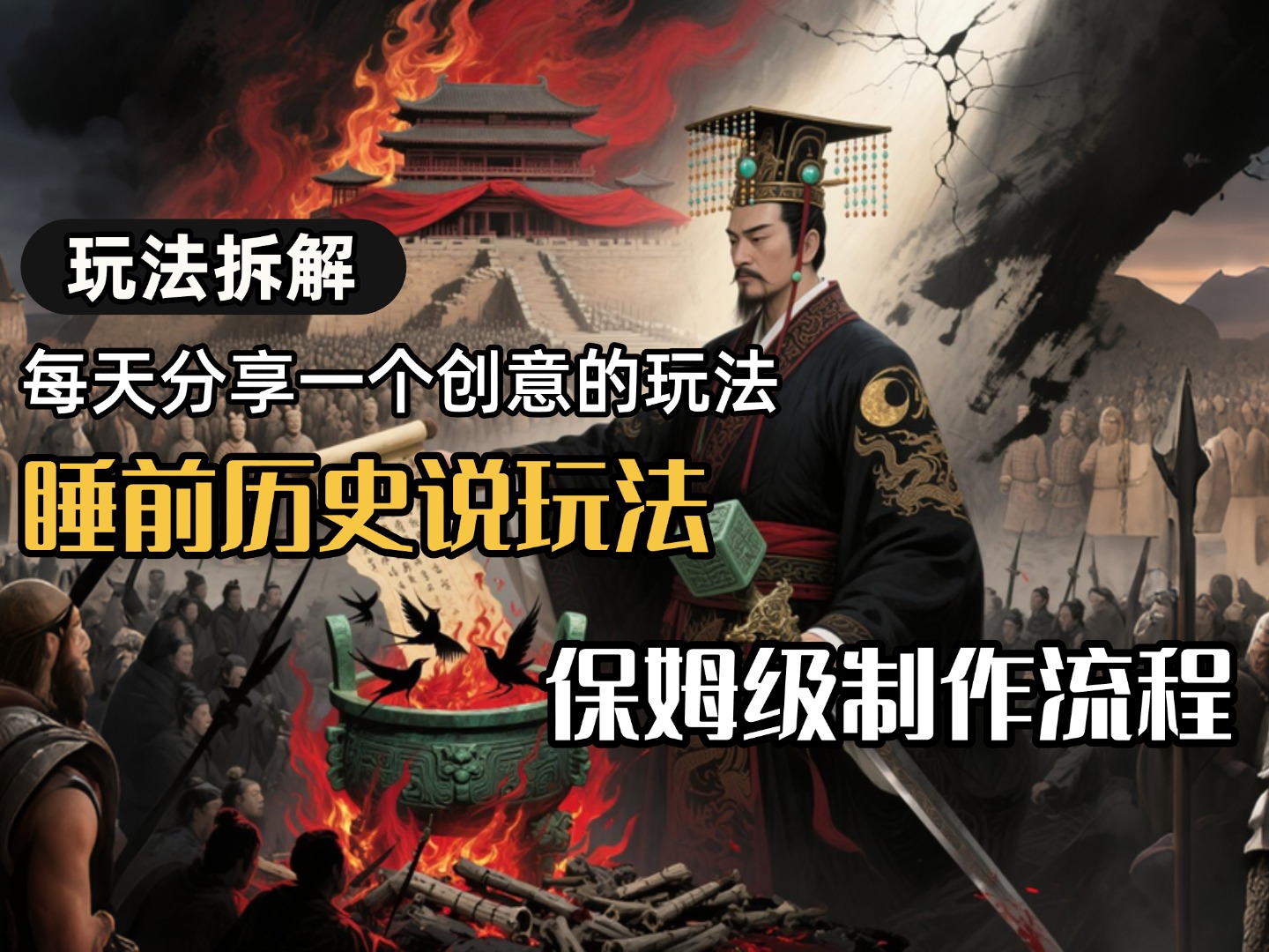 13条作品涨粉24.5万，全流程拆解睡前历史说，保姆级教程-芸启轻创