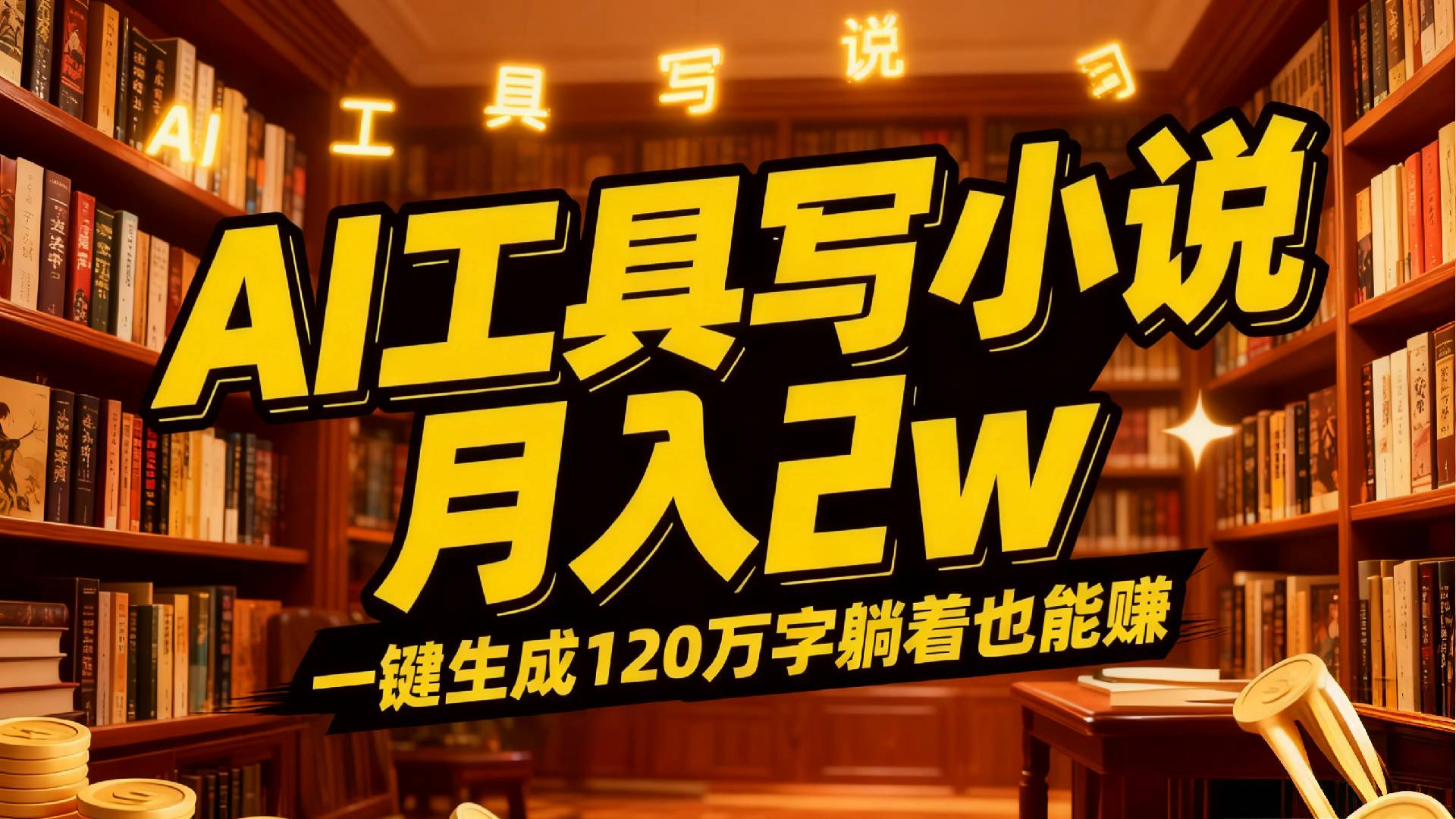 2026年AI工具写小说,一键生成120万字，躺着也能赚，月入2w+-芸启轻创