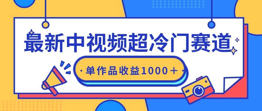 最新中视频超冷门赛道，轻松过原创，单条视频收益1000＋-芸启轻创
