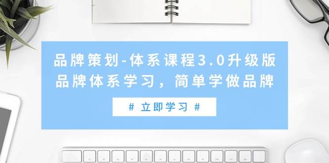品牌策划-体系课程3.0升级版，品牌体系学习，简单学做品牌（高清无水印）-芸启轻创