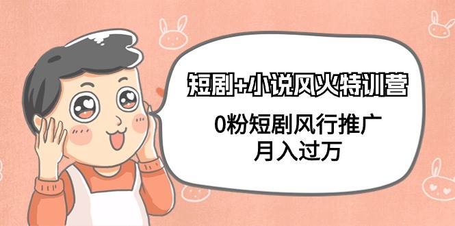 短剧+小说风火特训营，0粉短剧风行推广，月入过万（102节课）-芸启轻创