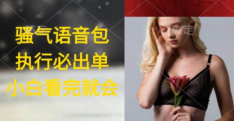 执行就出单，日入2000+，超火骚气语音包，小白看完课程就能马上实操-芸启轻创