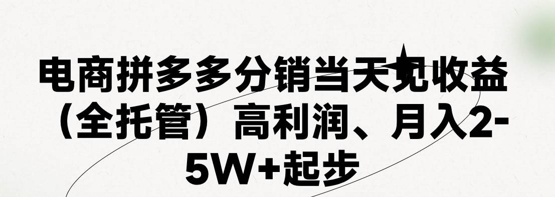 最新拼多多模式日入4K+两天销量过百单，无学费、 老运营代操作、小白福...-芸启轻创